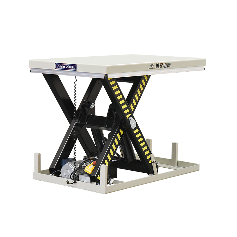 Stationary scissor electric lift table 2 tonelada