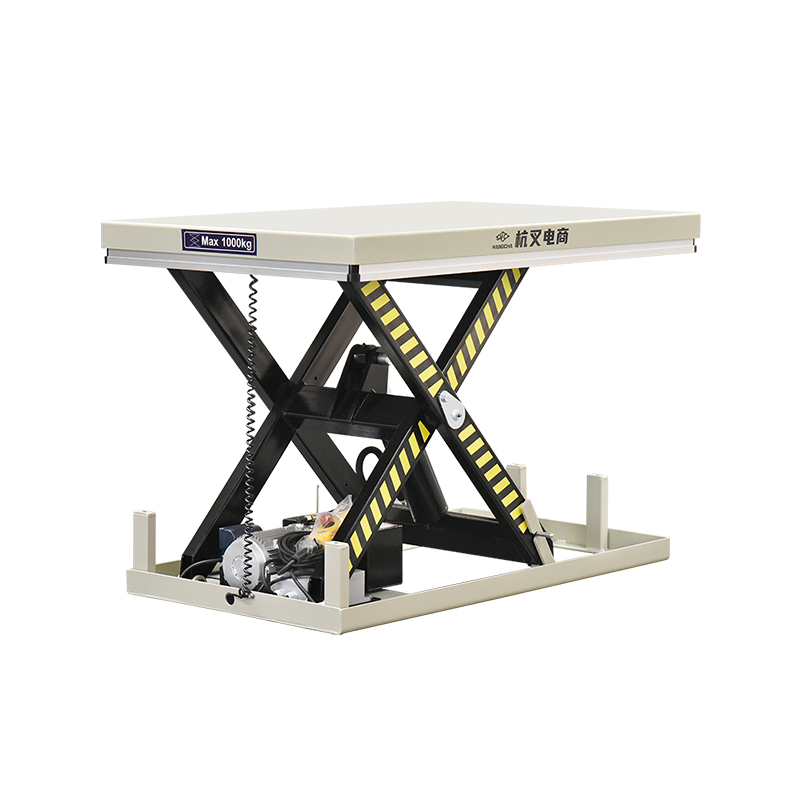 Stationary scissor electric lift table 1 tonelada